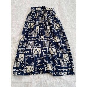 Vintage Blue & white midi shirt